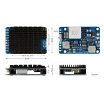 MATEK PM12S-3 Power Module 3-12S LIPO 5V 9V VX BEC With HeatSink 61X40X15mm for RC Multirotor Fixed-Wing Airplane FPV Cinelifter